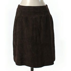 Emporio Armani Leather Suede Skirt